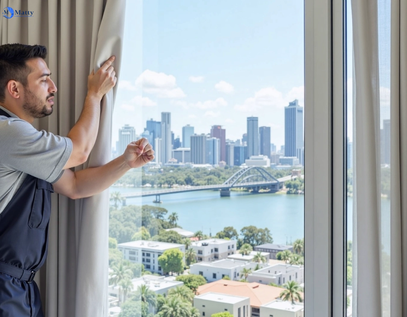Professional curtain steam cleaning service bexley-north-nsw QLD by Matty Curtain Cleaning